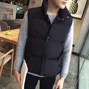 Mùa thu và mùa đông dày ngụy trang bông vest Châu Âu và Hoa Kỳ triều thương hiệu nam cotton vest vai Yu Wenle không tay áo khoác Chen Guanxi vest