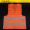Dệt kim vải phản quang vest có thể được in cam phản quang vest trang web huỳnh quang quần áo vệ sinh phản chiếu vest