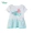 Quần áo trẻ em Disney cô gái váy ngắn tay voan mùa hè mới in váy nàng tiên cá 192Q672 - Váy