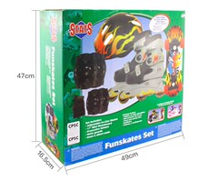 Роликовые коньки для детей 正版stats儿童户外玩具直排轮4码可调节旱冰鞋护具大套装赠送滑板