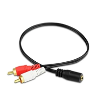 Hoa sen đỏ và trắng chuyển đổi dòng nữ 3,5mm Bộ khuếch đại âm thanh TV Bộ điều hợp tai nghe âm thanh màu đỏ và trắng - TV tivi sony 43x8000g