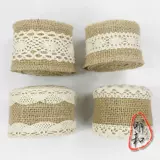 Сельский прост в стиле белый хлопковой край с ткани Jaoseki рука