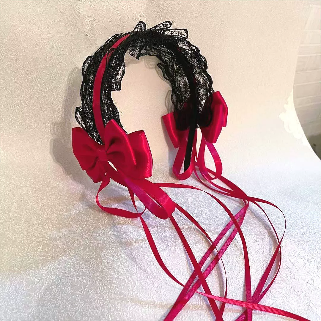 [Косметика Лолита Милая кошачьи уши тюль Headband KC Hair Band Аниме]