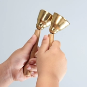 Hot [] nhạc cụ gõ của trẻ em lớn bằng đồng nguyên chất bằng gỗ chạm vào chuông mẫu giáo giáo dục sớm đồ chơi khai sáng - Đồ chơi nhạc cụ cho trẻ em