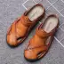 Spider King 2019 đôi giày nam mùa hè mới dành cho nam Giày da lỗ thông thường Giày dép Baotou thời trang nửa dép - Sandal bitis hunter nam Sandal