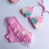 Cô gái mặc bikini Đồ bơi trẻ em 1 Nữ Po 2 Váy công chúa 3 Trẻ em 4 Dễ thương 5 tuổi Nữ Hàn Quốc - Bộ đồ bơi của Kid