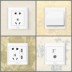 ổ cắm điện có công tắc Bull Switch Socket Panel 86 Đồ nội thất 16A Tường với công tắc điều khiển kép duy nhất của USB White One -open Five công tắc bập bênh công tắc từ Công tắc, ổ cắm dân dụng