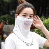 Летняя шелковая вуаль, дышащая уличная медицинская маска, солнцезащитный крем, защита от солнца, УФ-защита