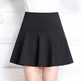 Мини-юбка, эластичная юбка, городской стиль, высокая талия, А-силуэт