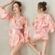 Nhật sexy đồ lót Ice Silk kimono áo choàng tắm sexy quần áo ngủ trong suốt Sao đồng phục đồ lót nóng cám dỗ