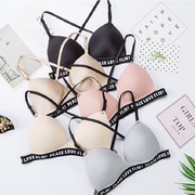 Tam giác Cup sexy phần mỏng vẻ đẹp backless đồ lót nữ ngực nhỏ trên bộ sưu tập của bộ bikini chữ tối sọc áo ngực