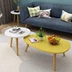 Kết hợp phòng khách căn hộ tối giản những giọt nước đen phòng trên một bàn tròn nội thất hiện đại nhỏ kích thước hình bầu dục - Bàn trà Bàn trà