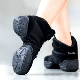 Французская санша искренняя танцевальная обувь Canvas Современные танцевальные туфли квадратная танцевальная обувь джазовая танце