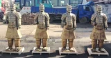 Terracotta Warriors Samurai Copper Hotel Compane Design Company Company Comphile Decorement 176 см.