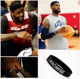 Баскетбольные кавалеры NBA Джеймс тот же браслет, который я обещаю