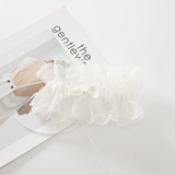 Сексуальная кружевная шелковая портупея на ногу с бантиком для невесты, нижнее белье, аксессуар