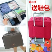 Lưu trữ túi xách du lịch Hàn Quốc phiên bản của quần áo hoàn thiện túi xe đẩy hàng hộp túi du lịch nam giới và phụ nữ Hàn Quốc phiên bản của túi du lịch