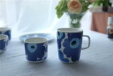 Разное общество Nordic Powant Flowant Classic Cup Cup Dessert Soup Drive серия серии Home Blue