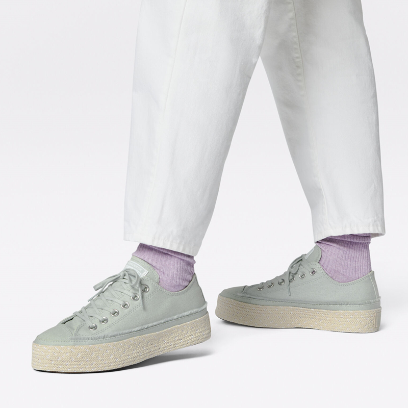Купить Converse, конверсы, плетеная высокая обувь на платформе в ...