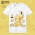 Pokemon Pokemon Pokémon Pikachu Phim Hoạt Hình Anime T-Shirt Nam và Nữ Sinh Viên Ngắn Tay Áo