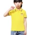 Junior Golf Thể Thao Cô Gái Mùa Hè Ngắn Tay Áo T-Shirt Trẻ Em Cotton Áo Cô Gái Golf Mang Thể thao sau