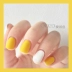 Sơn móng tay Innisfree dành cho nữ # 21 white pure white milk white # 14 gold Lemon yellow scrub - Sơn móng tay / Móng tay và móng chân