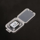Бесплатная доставка прозрачная SD маленькая белая коробка длинная ящик для одной карты с одной картой коробки для памяти коробка для хранения коробка для хранения коробка защиты