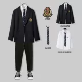 Униформа, универсальный комплект, мужской костюм для школьников для отдыха, в корейском стиле