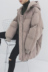 Hàn Quốc ulzzang dài bông nam mùa đông đào da lỏng lẻo trùm đầu bông áo khoác bông áo khoác vài áo khoác thủy triều Trang phục Couple