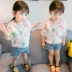Nữ bé 2018 phim hoạt hình áo khoác cô gái thời trang nước ngoài khí chống mite quần áo 1-2-3-4 tuổi Hàn Quốc phiên bản của mùa hè mới sóng