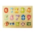 ly hợp đĩa kỹ thuật số áp đố bé trẻ sơ sinh giáo dục mầm non Montessori đồ chơi giáo dục mầm non 1-2-3 mười hai năm tuổi Đồ chơi bằng gỗ
