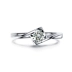 925 bạc thiên thần hôn đơn giản hình trái tim chiếc nhẫn kim cương Hàn Quốc phiên bản của kim cương- nạm mở vòng doanh vòng bạn gái món quà pnj nhẫn cưới Nhẫn