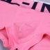Những người yêu thích cotton nguyên chất quần lót màu hồng nam boxer nữ tam giác thoáng khí giữa eo thấp lycra rắn màu phù hợp với thể thao gợi cảm - Eo cao