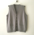 Vật liệu kết cấu tuyệt vời người đàn ông trung niên của cashmere len cardigan mở áo len không tay vest len ​​vest Áo len Cashmere