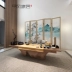 Màn hình tùy chỉnh 
            vách ngăn phòng khách phòng ngủ hiên phong cách Trung Quốc đơn giản hiện đại gấp di động gỗ rắn có thể được tùy chỉnh màn hình gấp bức tranh phong cảnh Màn hình / Cửa sổ