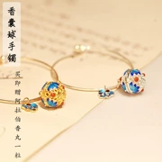 Cloisonne Sachet Ball Bracelet Gói nhỏ rỗng với mặt dây chuyền Vòng tay mặt dây chuyền với một món quà - Vòng đeo tay Clasp