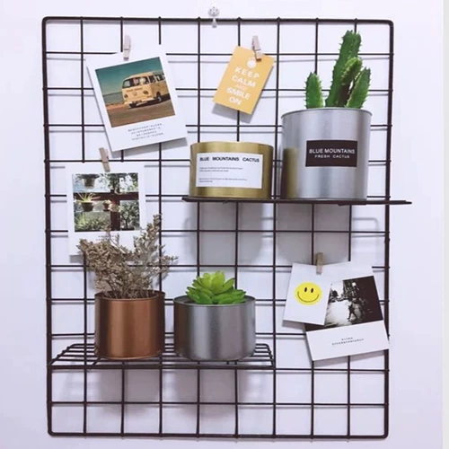 Ins net red red simple borting wanging basket refves grid supermarket homevalling horks and hession gorge