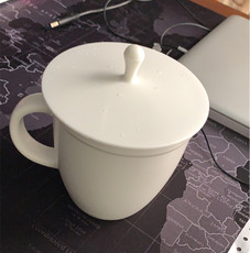 Кружка с крышкой 宜家杯盖代购 斯穆法尔硅胶杯盖马克杯盖适用大多数杯子直径12cm