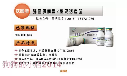 Вакцина против свиньи/Volo круглый вирус 2 судьба вакцина/вирус свиньи вирусы Vallean/Pig/20 Top/