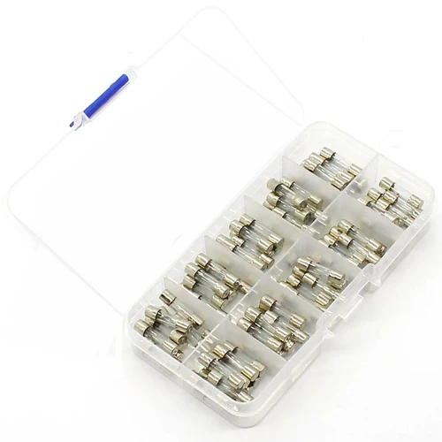 Стеклянный предохранитель, коробка, 250v, x20, 20мм, 1A, 2A, 3A, 6A, 10A