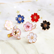 Hàng ngày xung quanh thẻ ma thuật cô gái Sakura Variety Sakura trâm hợp kim sao stick badge dễ thương bag với nút trang sức