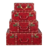 Красная ретро коробка, портативный чемодан для невесты