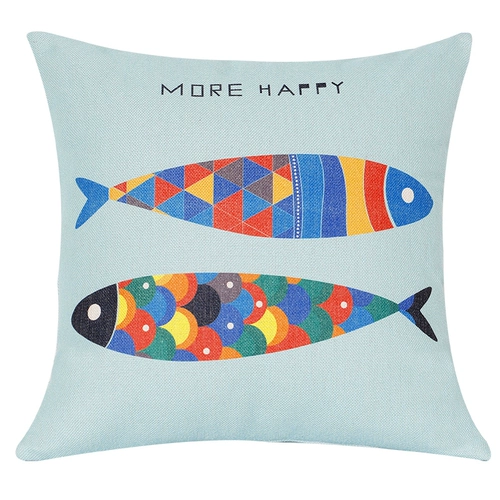 Мультяшный диван в форме сердца в обеденный перерыв, подушка, из хлопка и льна