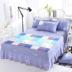 Bông bedspread giường váy một mảnh khăn trải giường bảo vệ tay áo lá sen ren nhóm giường đôi 1,8 m 2.0m mùa hè - Váy Petti ga giường viền ren Váy Petti