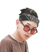Thử thách cực độ 3 chú heo Luo Zhixiang có cùng băng đô Thời trang khăn bông nhỏ nam hip-hop đường phố mũ trùm tóc nữ - Kerchief / Earflap