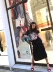 3 món 198] 2019 hè mới Hồng Kông hương vị đổ xô váy nữ chia túi dài hông bước váy - Váy
