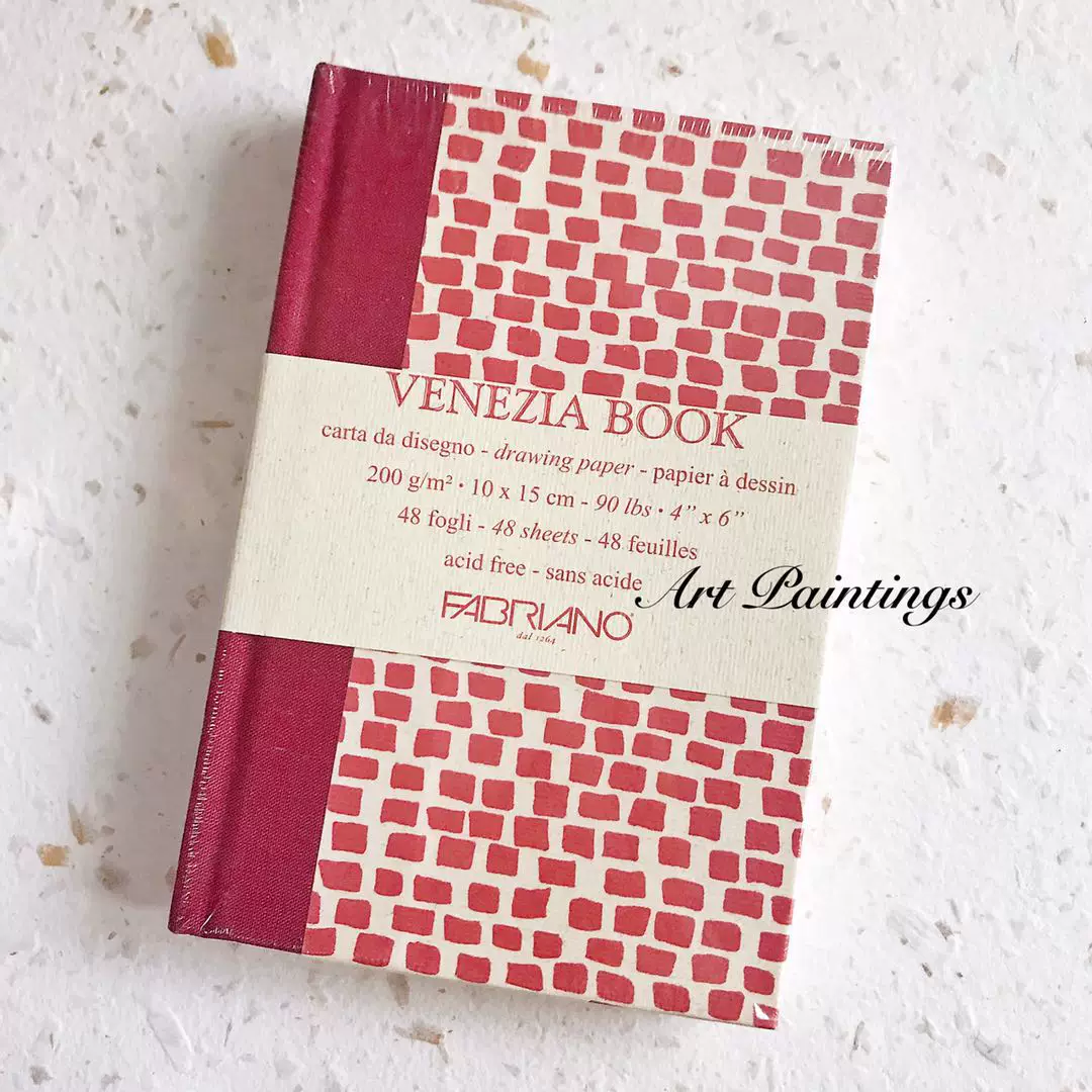 Spot-Italian Fabriano Flybina Red Brick Better Fabria Nuo Venice Watercolor Wood Purch