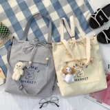 Брендовый шоппер, сумка на одно плечо с бантиком, сумка через плечо, в корейском стиле