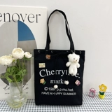 Шоппер, вместительная и большая универсальная сумка на одно плечо, коллекция 2023, в корейском стиле