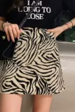 ANLI STYLE 2019 новая юбка трапециевидного силуэта с высокой талией, классная юбка в один шаг с рисунком зебры для девочек, супер горячая, утягивающая и универсальная